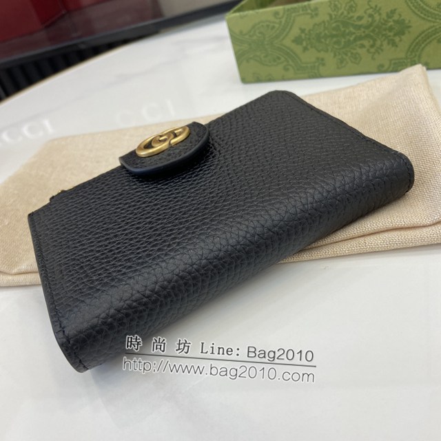 Gucci專櫃古馳最新款Marmont系列錢夾拉鏈中夾錢包 jh2098型號：739498